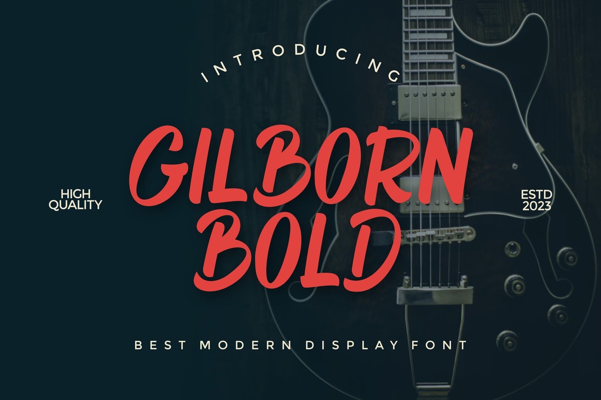 폰트 Gilborn Bold