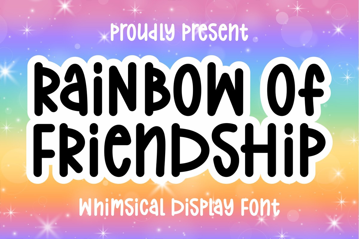 폰트 Rainbow of Friendship