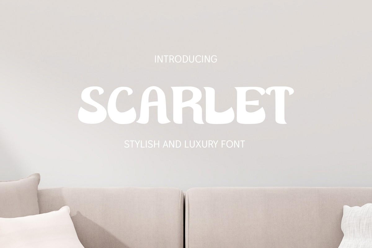 폰트 Scarlet