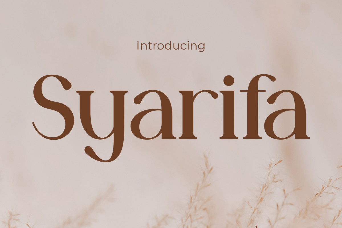 폰트 Syarifa