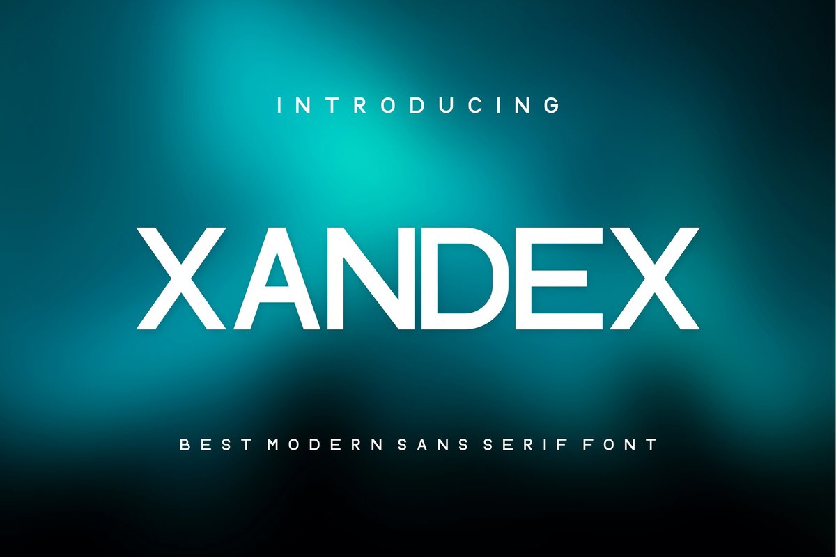 폰트 Xandex
