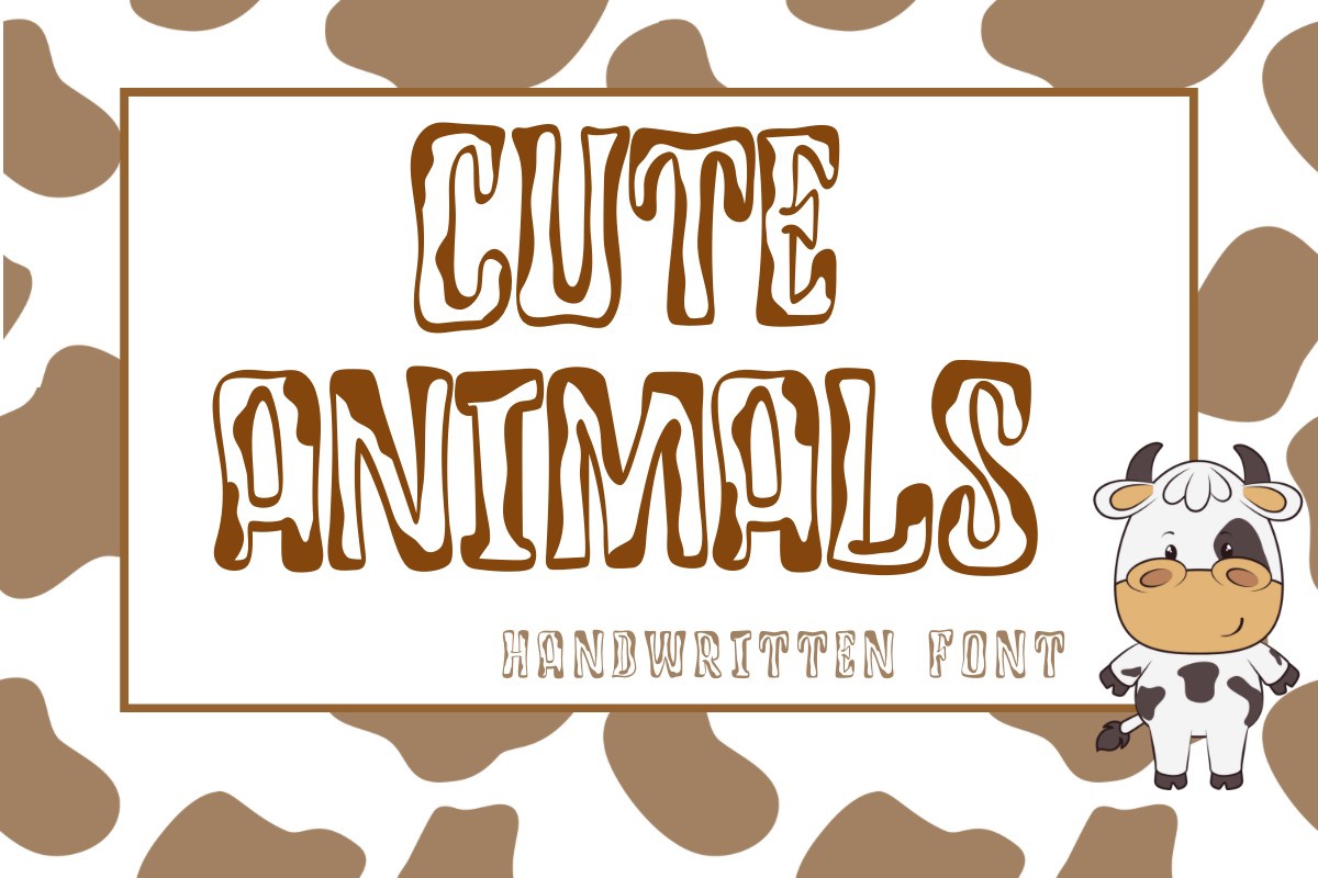폰트 Cute Animals