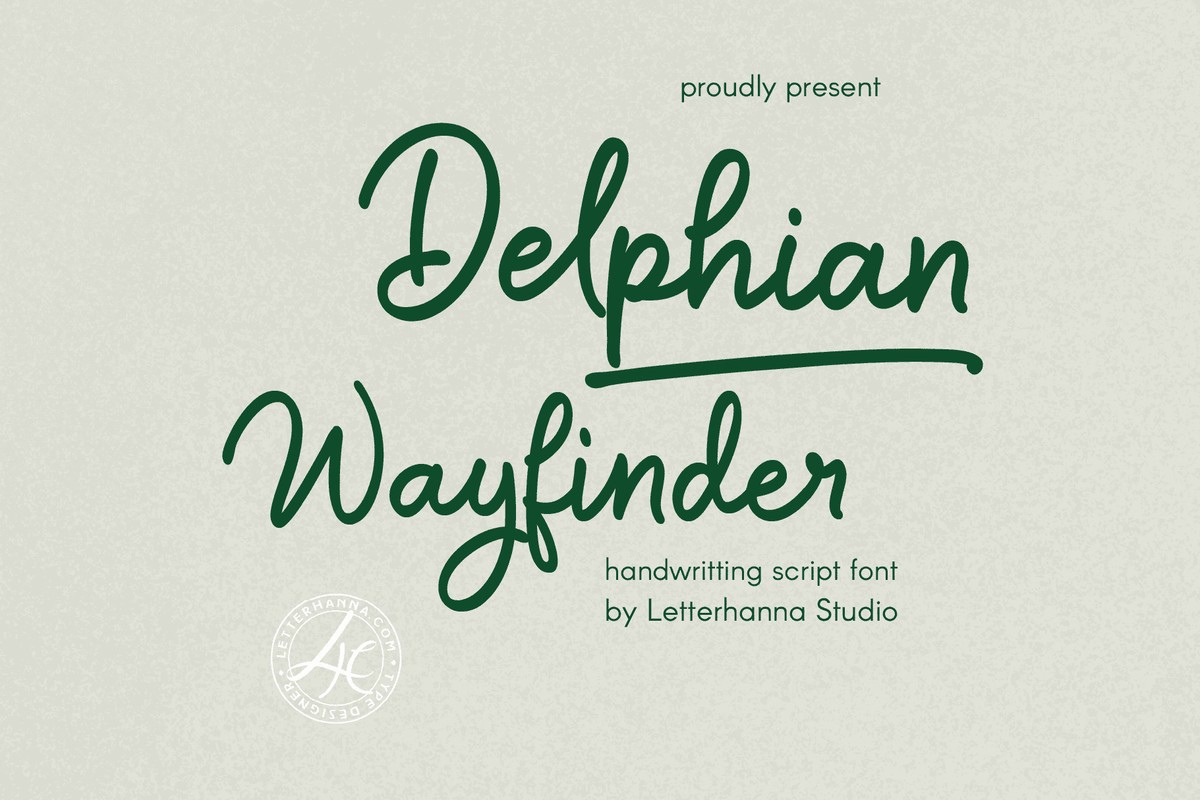 폰트 Delphian Wayfinder