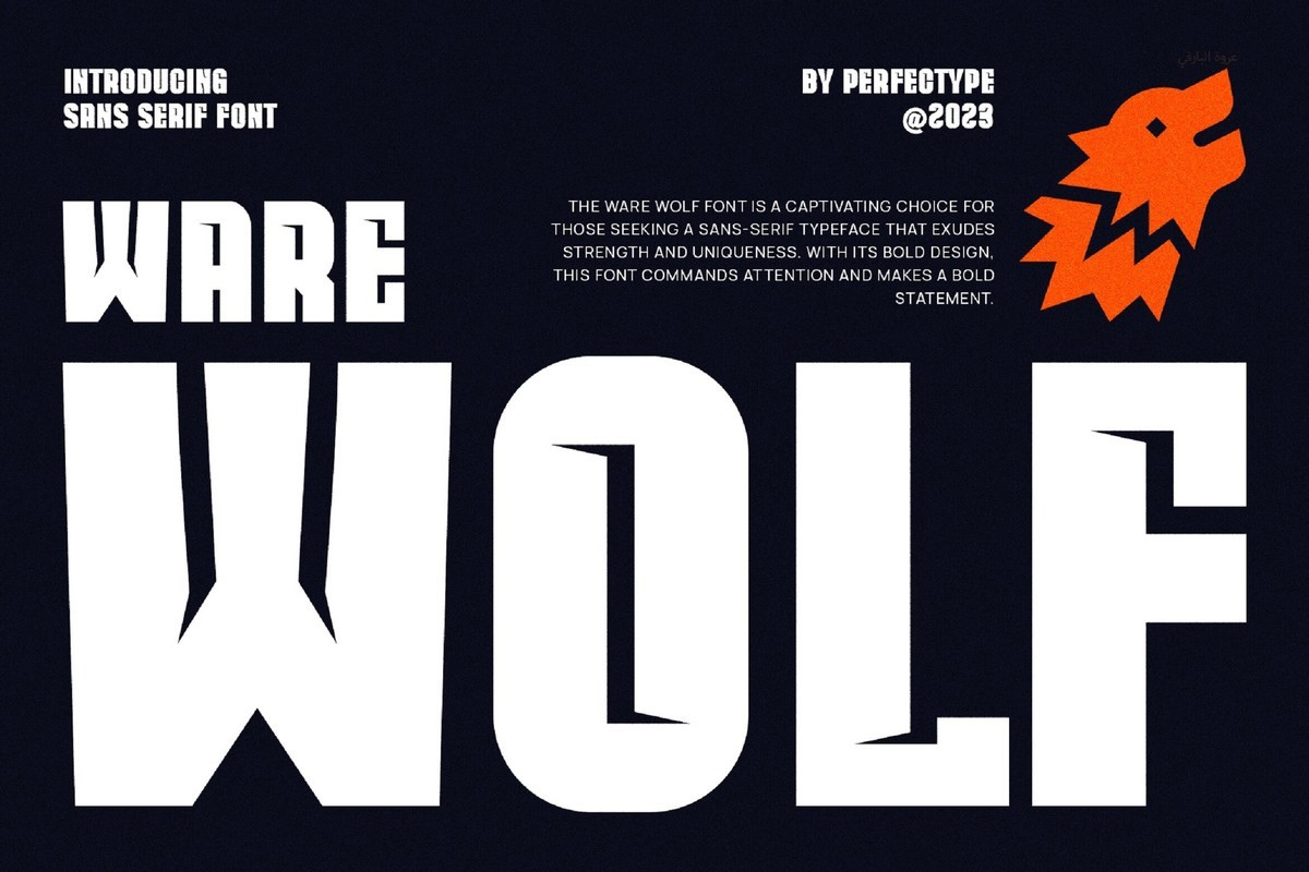 폰트 Ware Wolf
