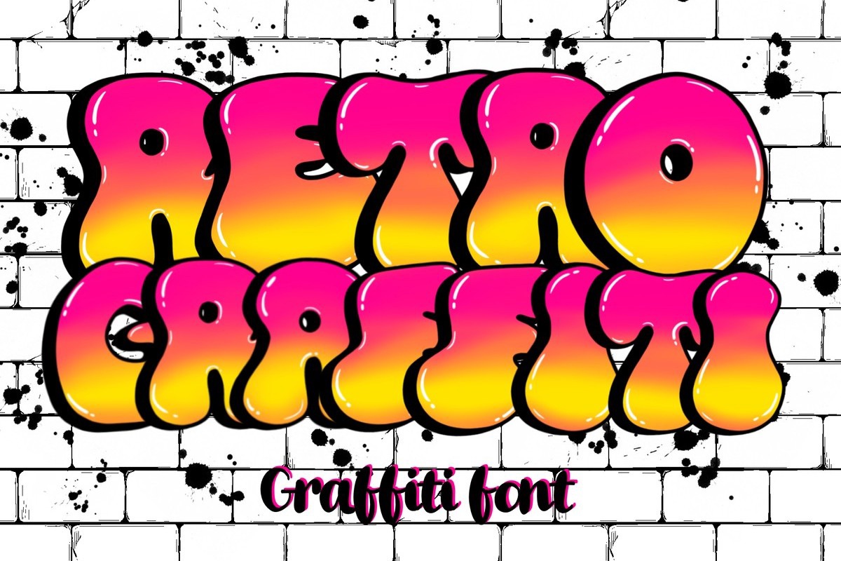 폰트 Retro Graffiti