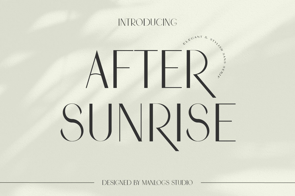폰트 After Sunrise