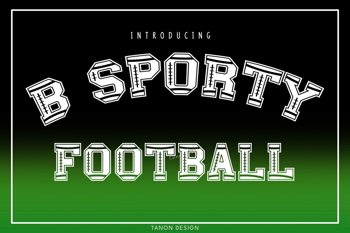 폰트 B Sporty Football