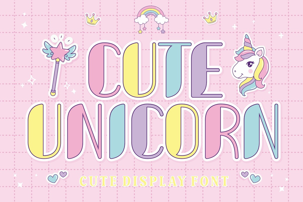 폰트 Cute Unicorn