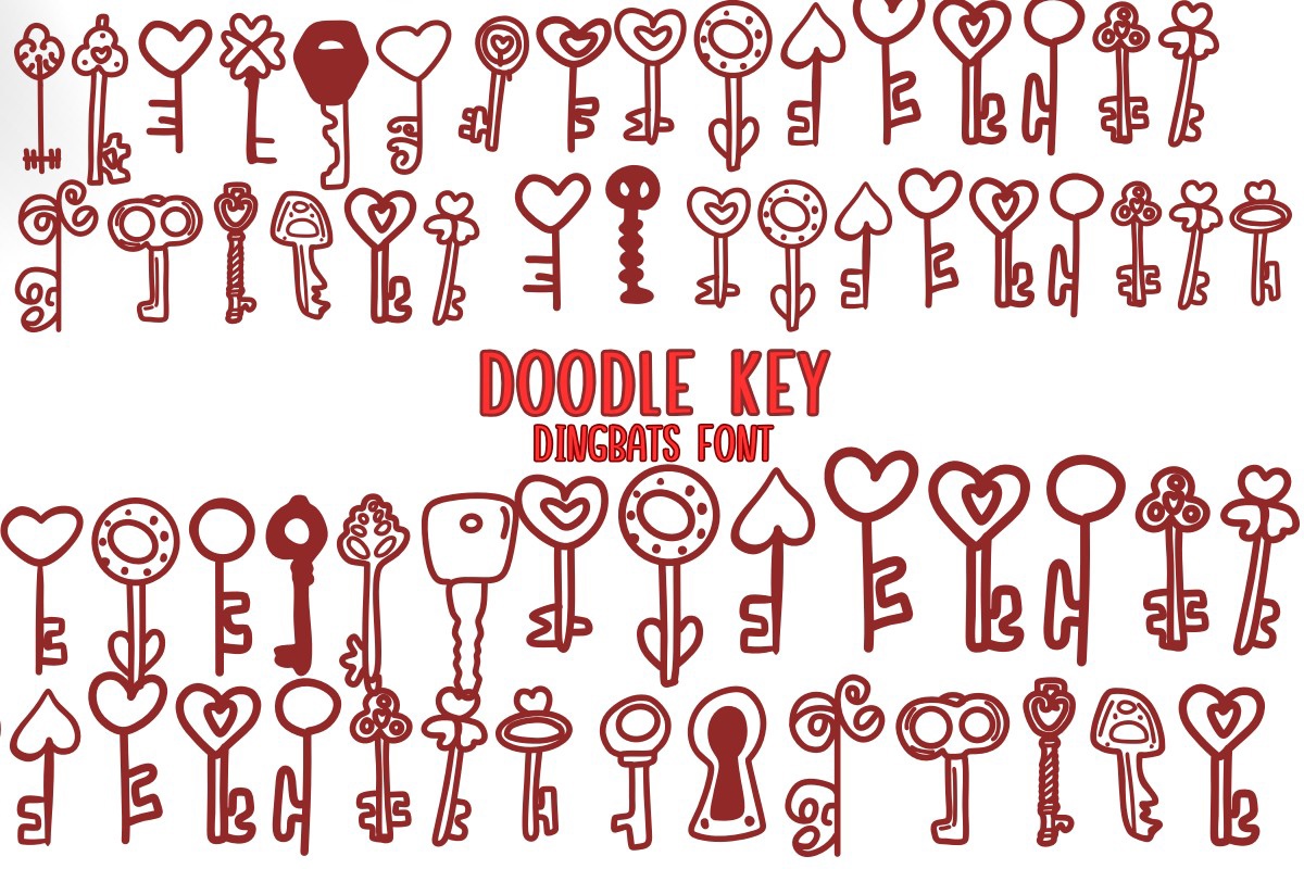 폰트 Doodle Key