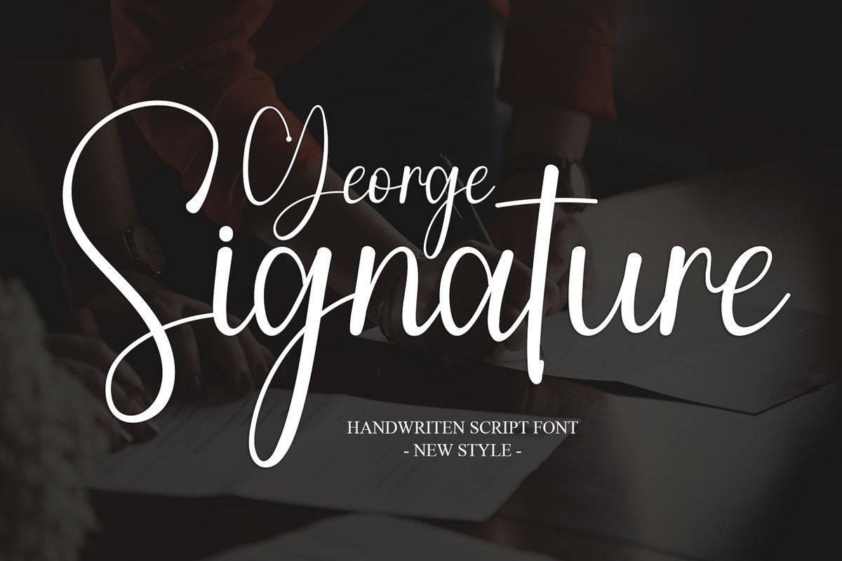 폰트 George Signature