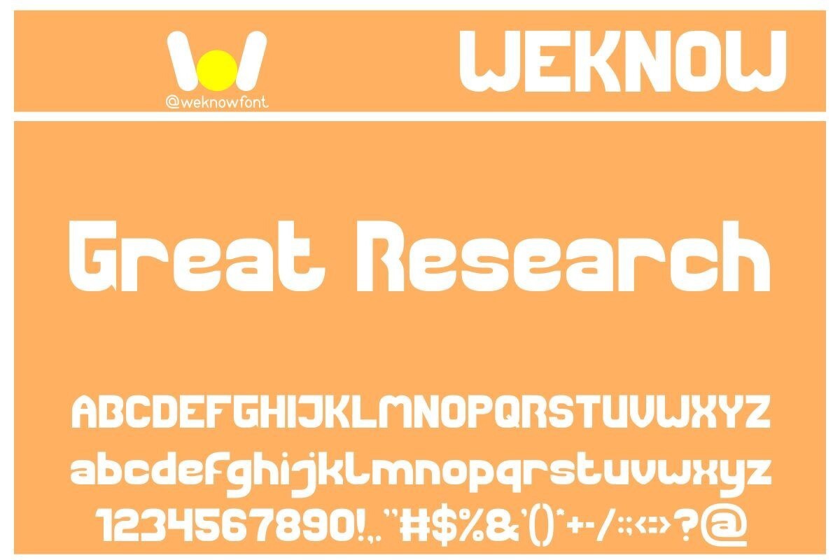 폰트 Great Research