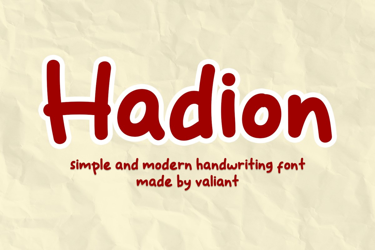 폰트 Hadion