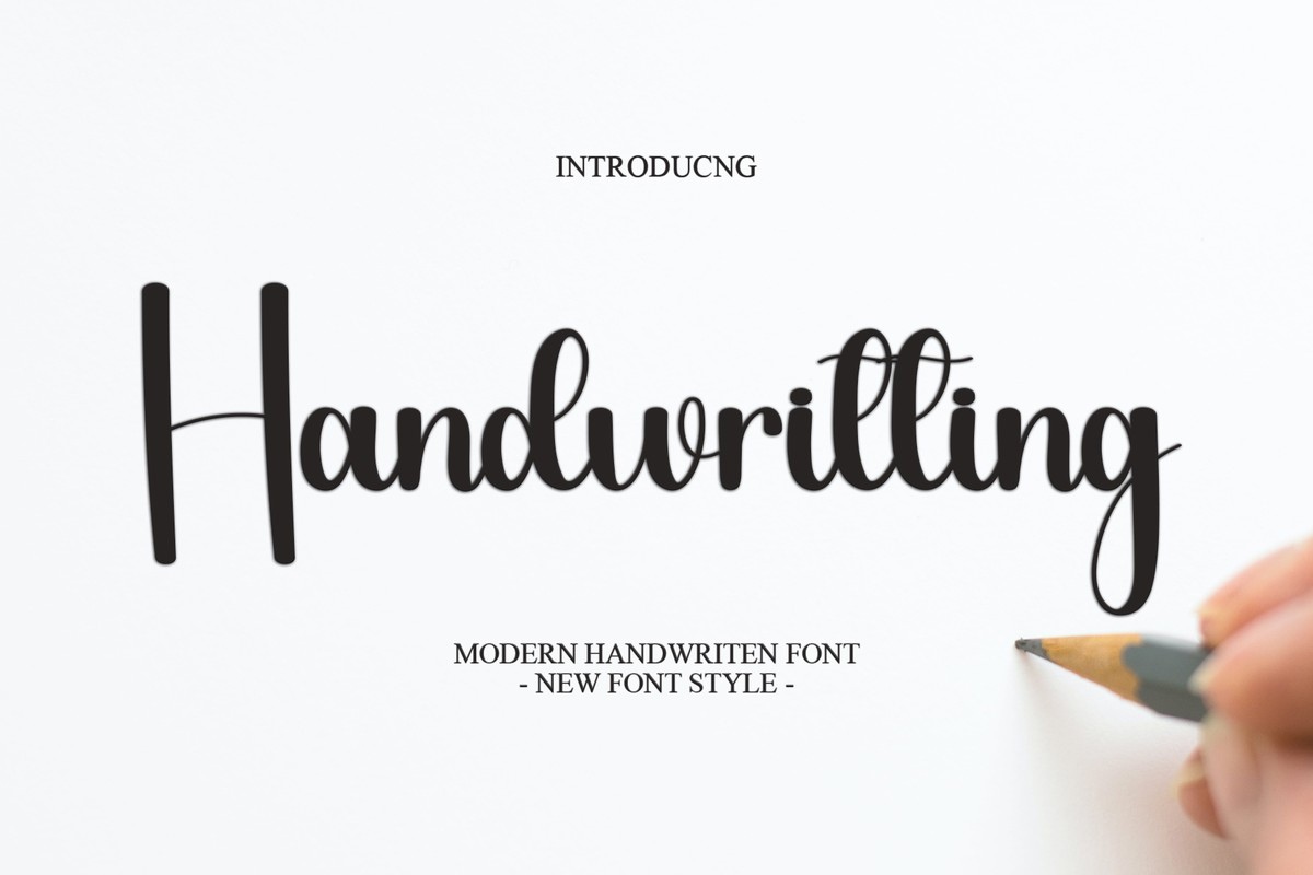 폰트 Handwritting