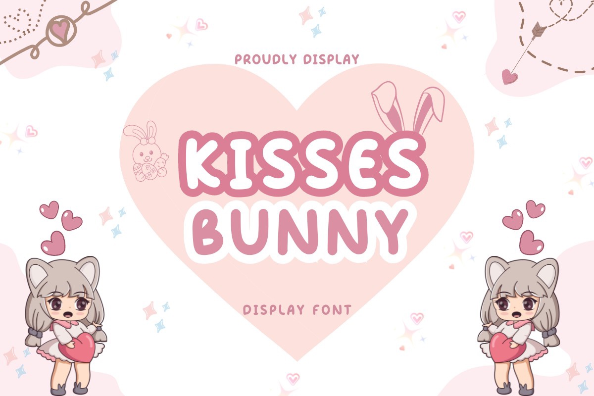 폰트 Kisses Bunny