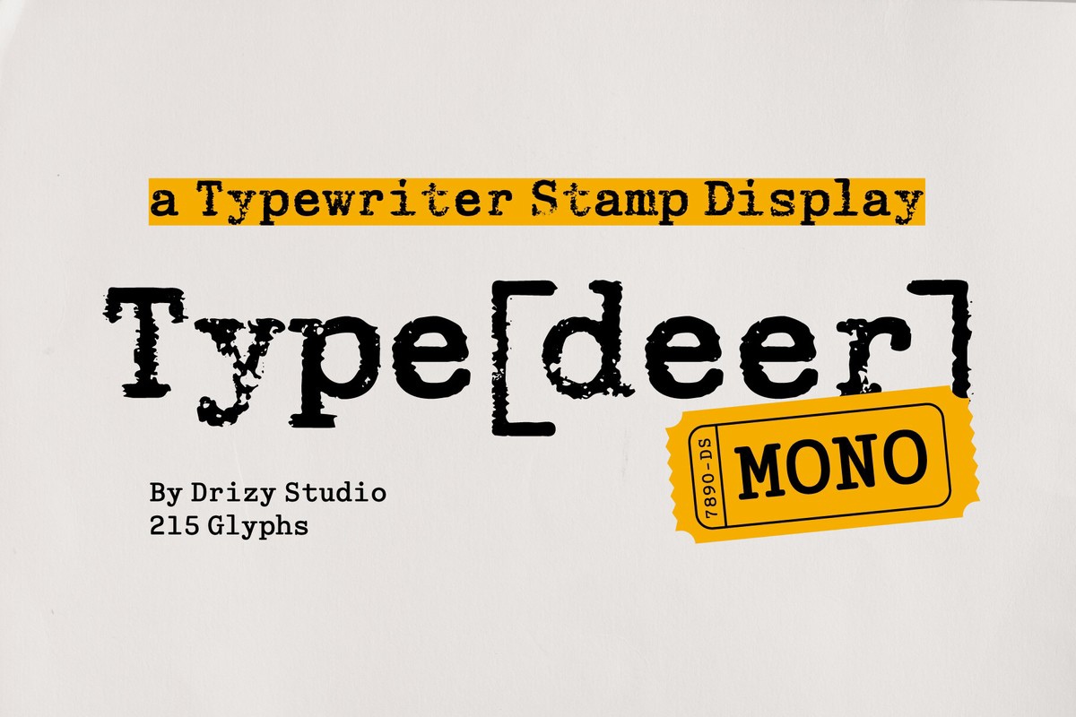 폰트 Typedeer Mono