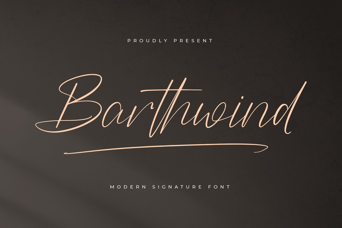 폰트 Barthwind