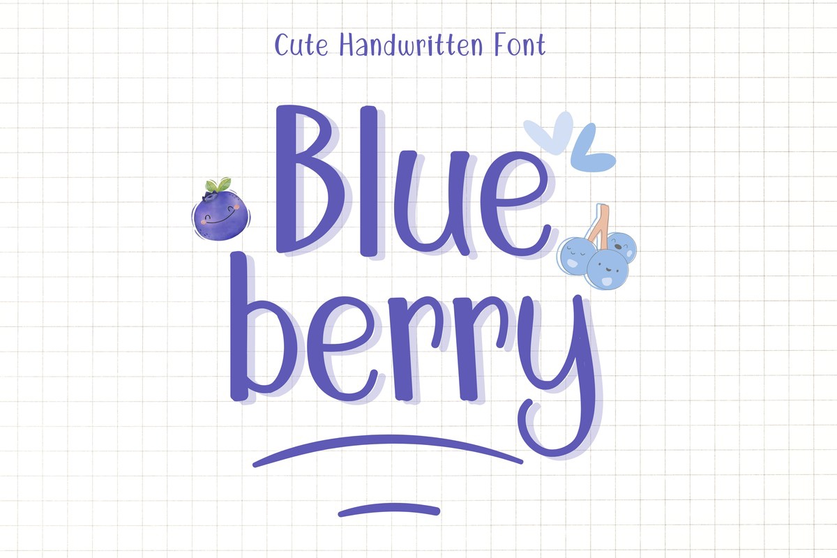 폰트 Blue Berry