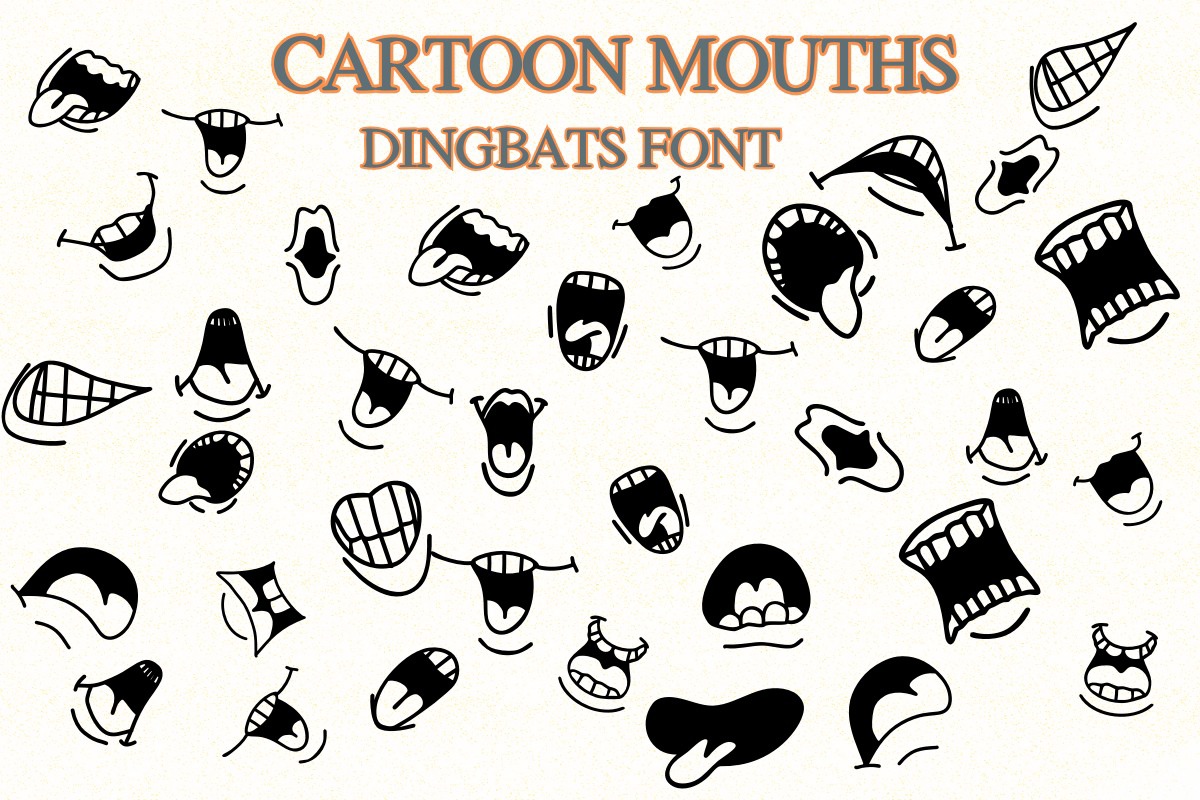 폰트 Cartoon Mouths