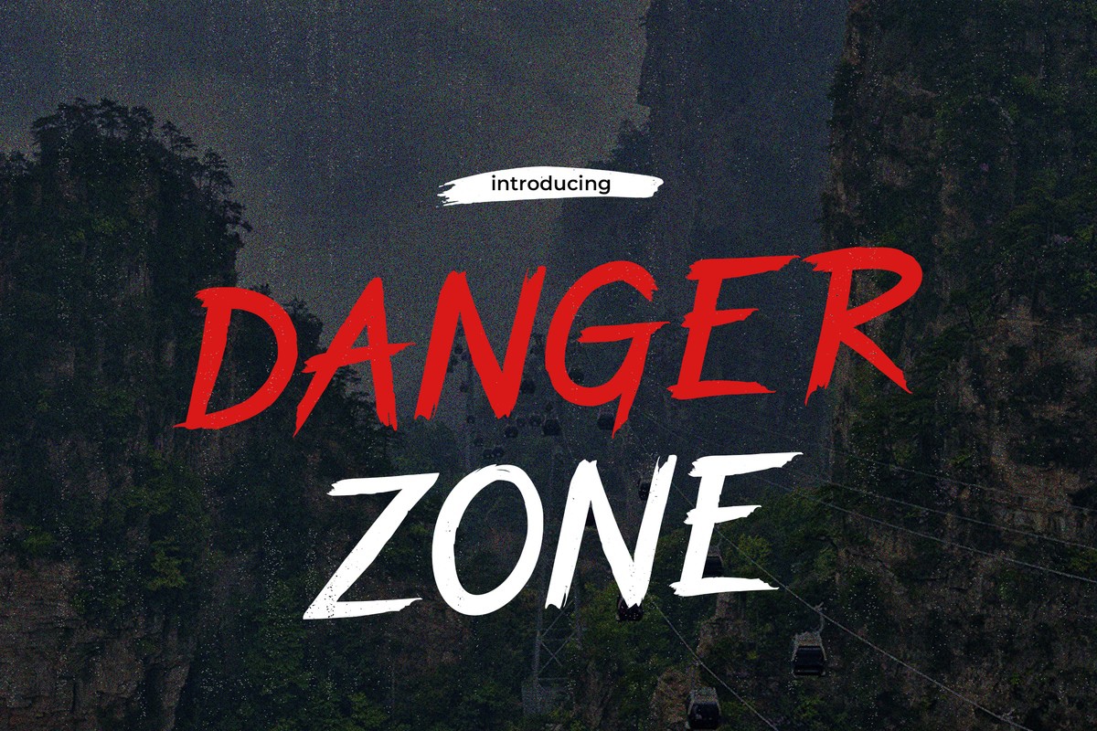 폰트 Danger Zone