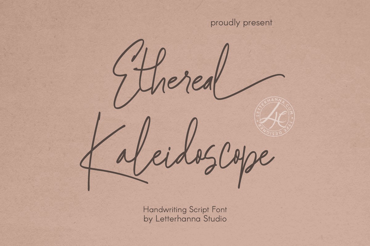 폰트 Ethereal Kaleidoscope