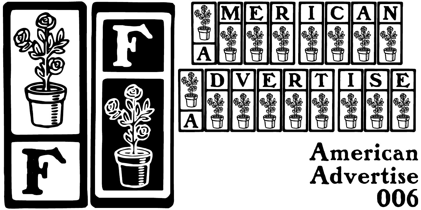 폰트 American Advertise 006
