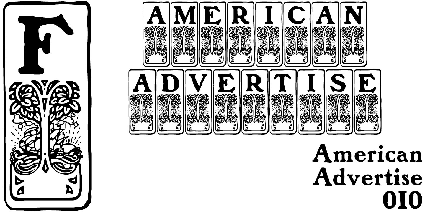 폰트 American Advertise 010