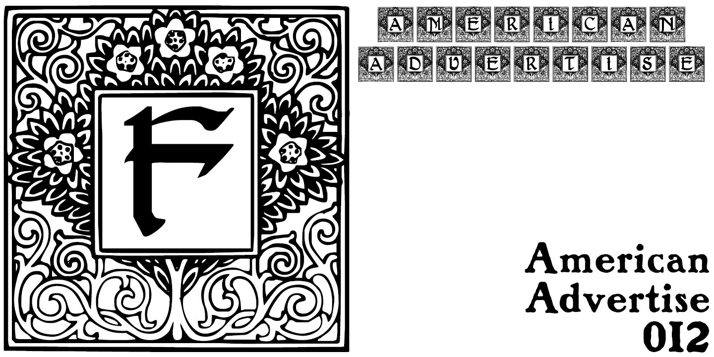 폰트 American Advertise 012