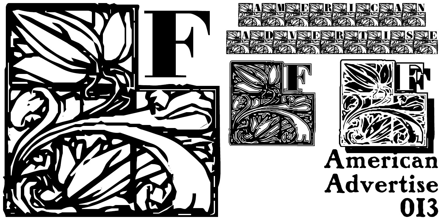 폰트 American Advertise 013