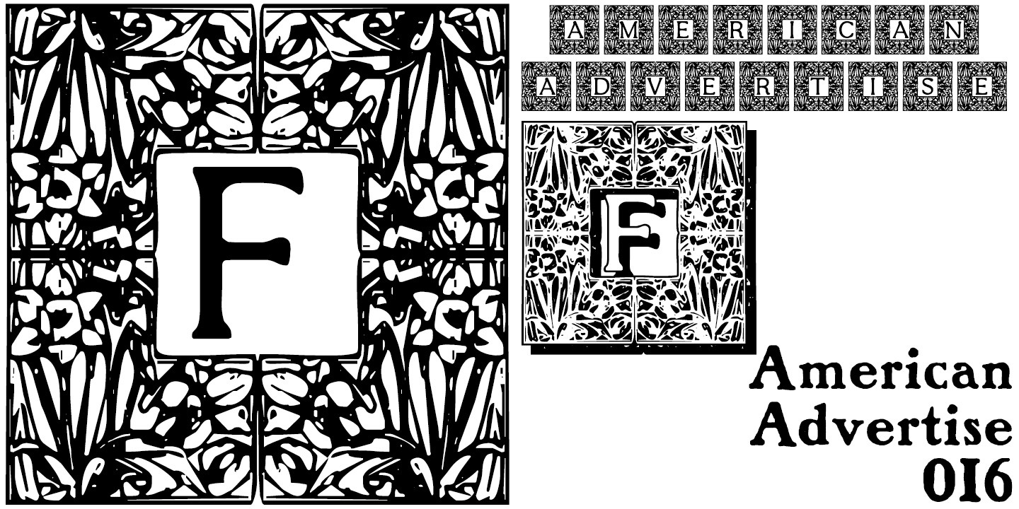 폰트 American Advertise 016