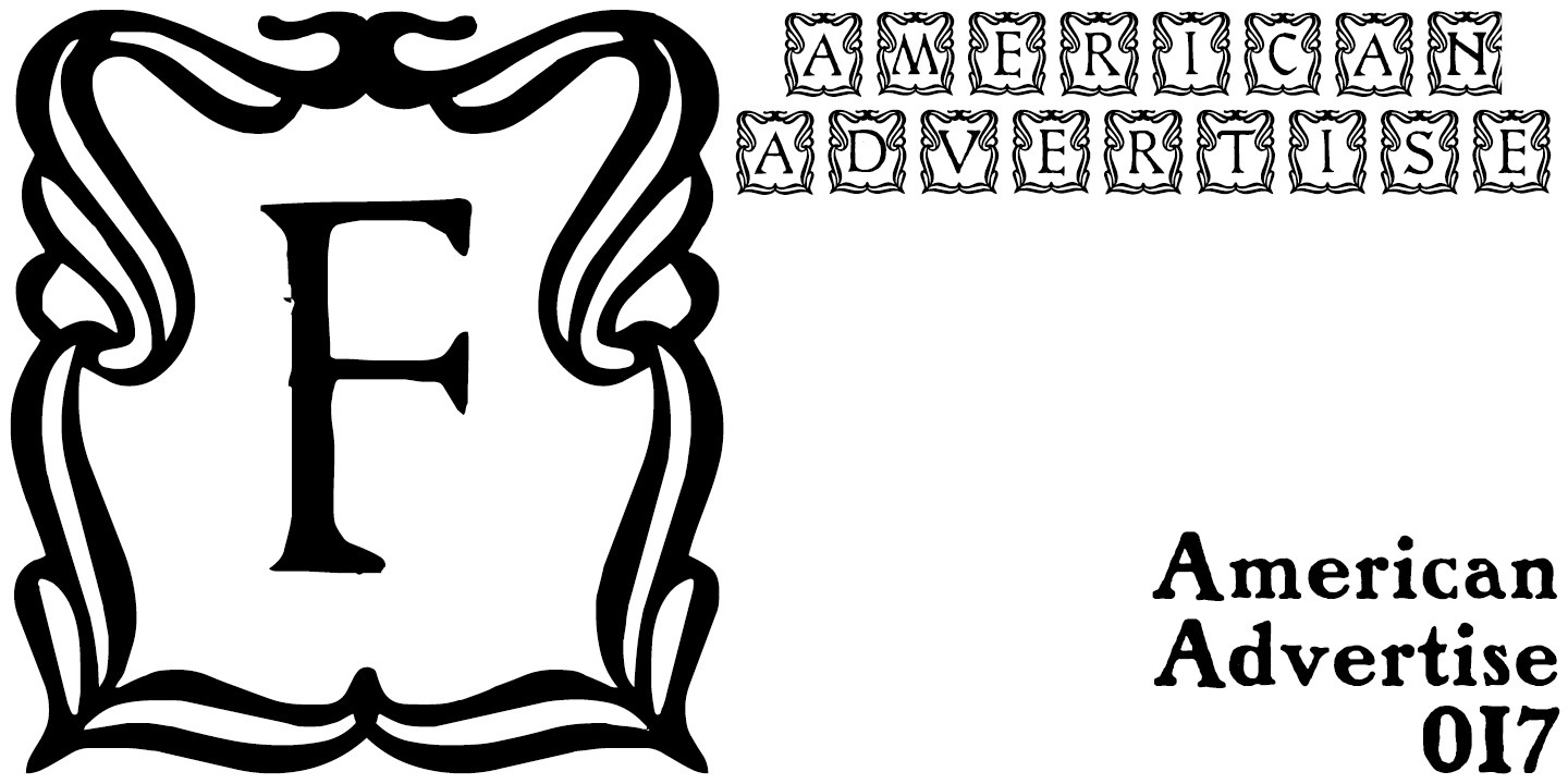 폰트 American Advertise 017