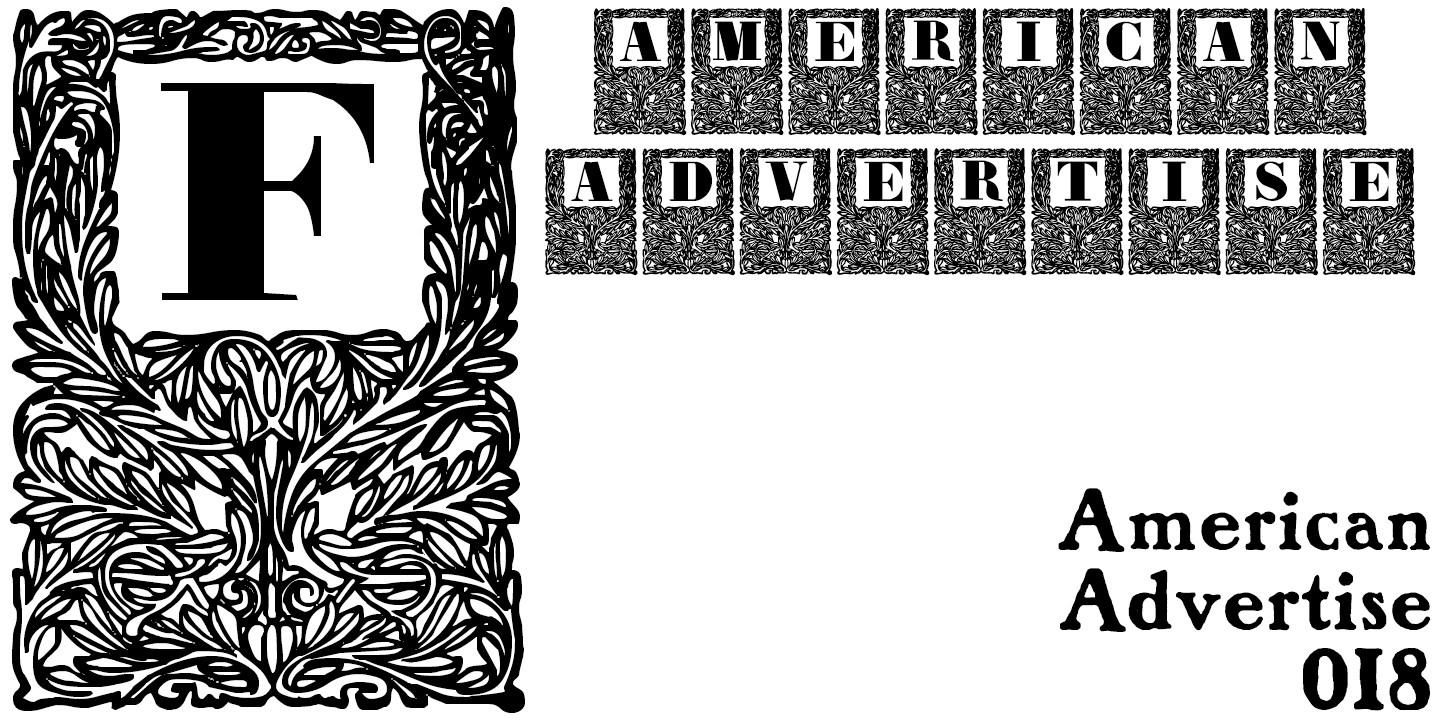 폰트 American Advertise 018