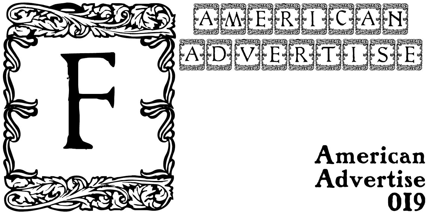 폰트 American Advertise 019