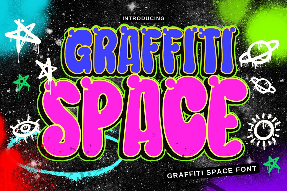 폰트 Graffiti Space