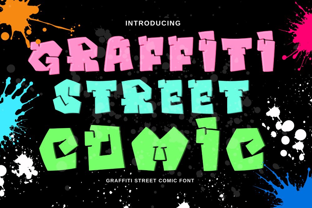폰트 Graffiti Street Comic