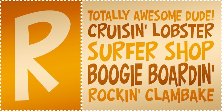 폰트 Surfer Shop BTN