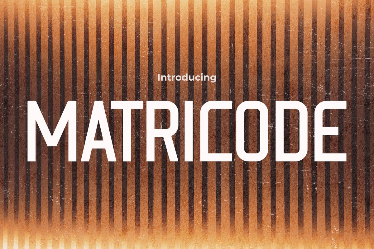 폰트 Matricode