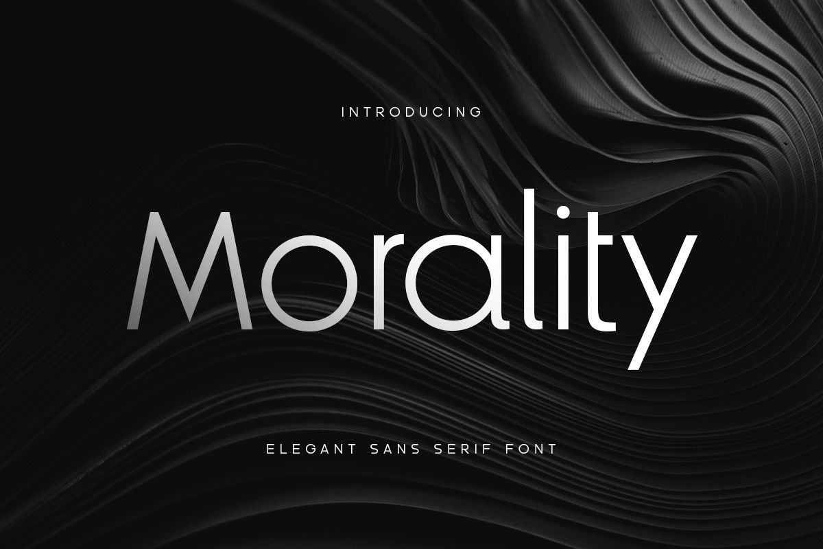 폰트 Morality
