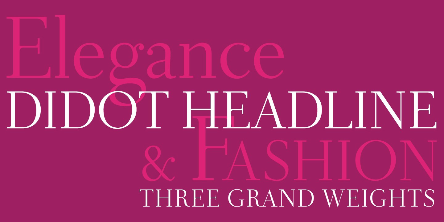 폰트 Didot Headline