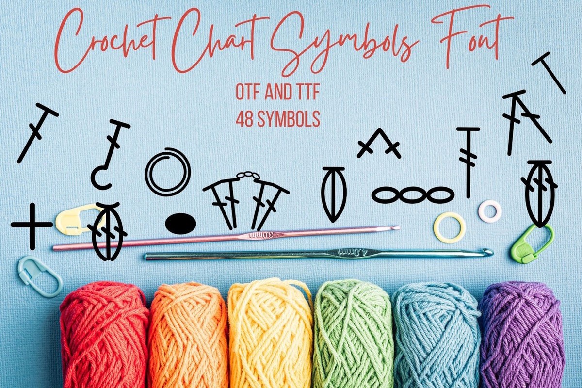 폰트 Crochet Chart Symbols