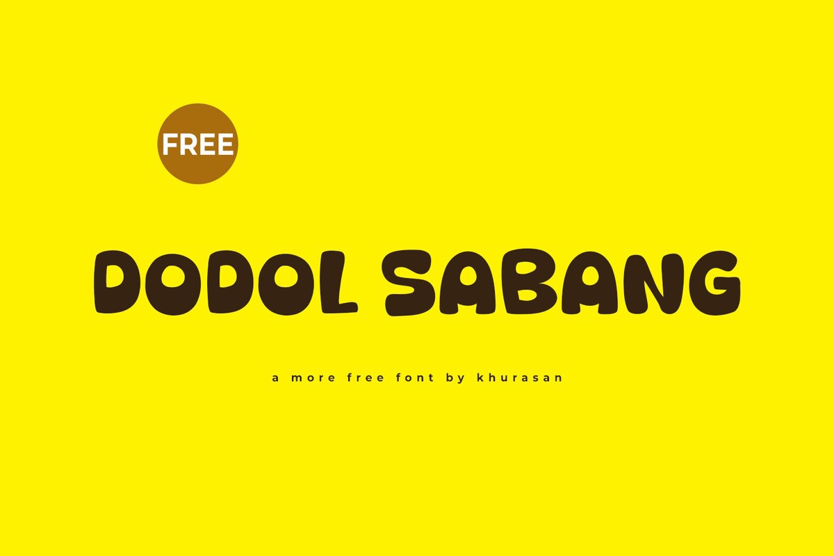 폰트 Dodol Sabang
