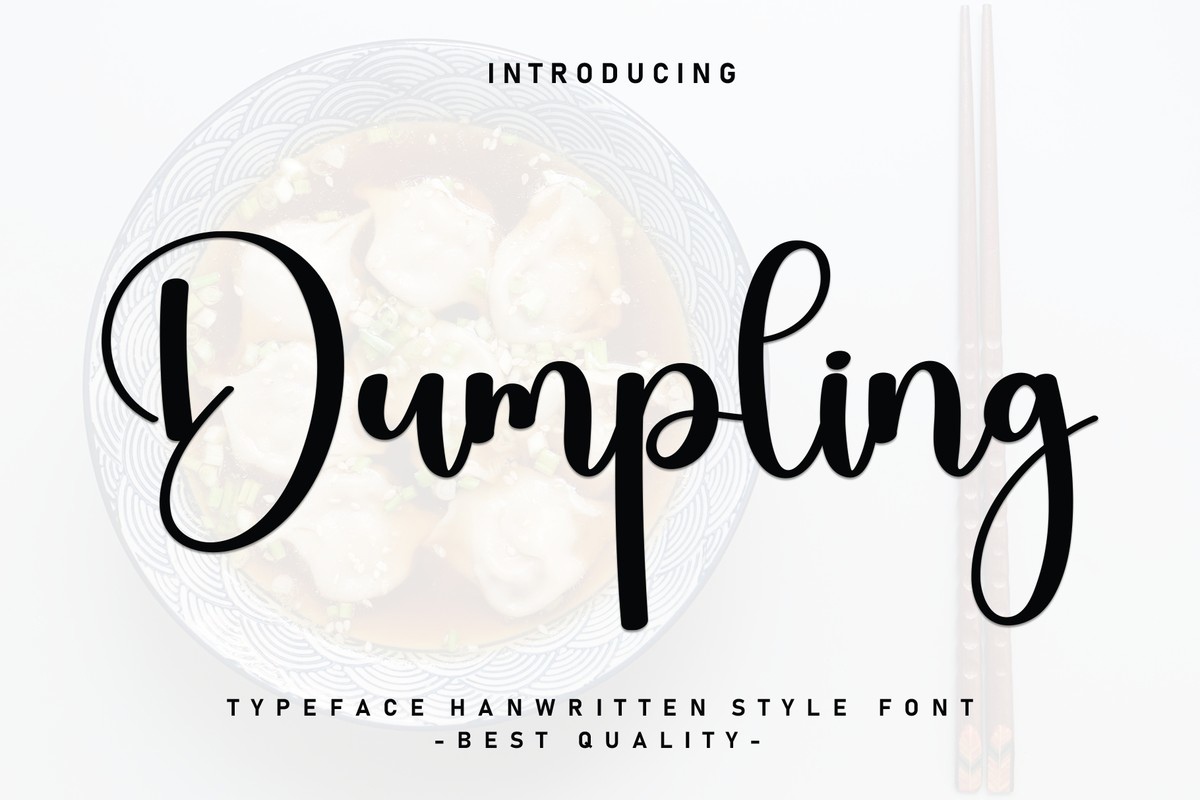 폰트 Dumpling