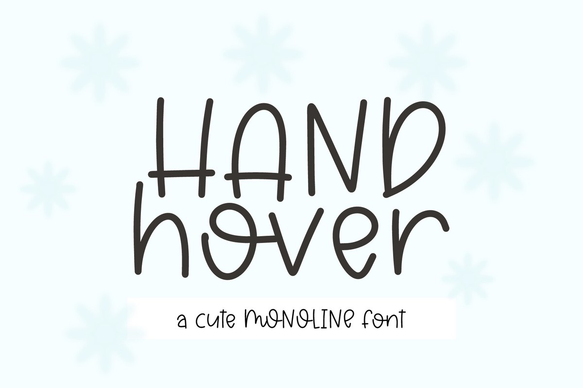 폰트 Hand Hover