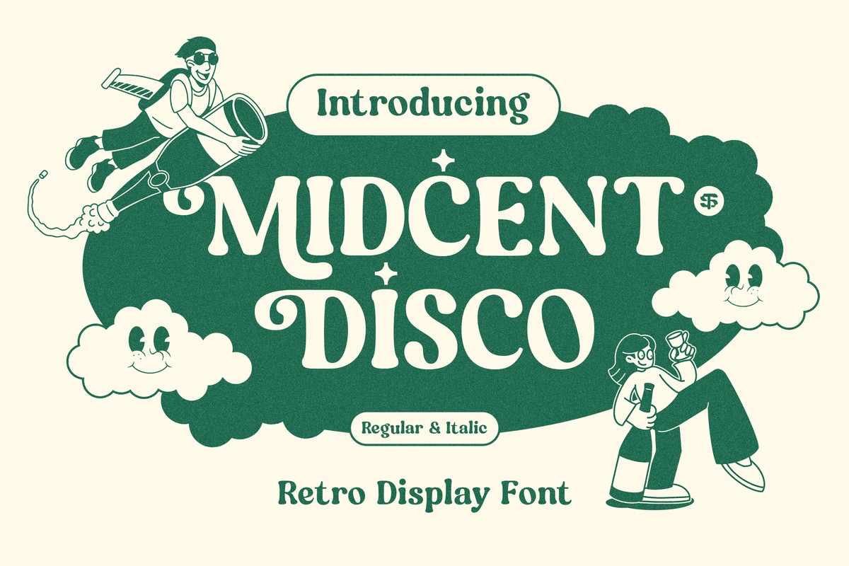 폰트 Midcent Disco
