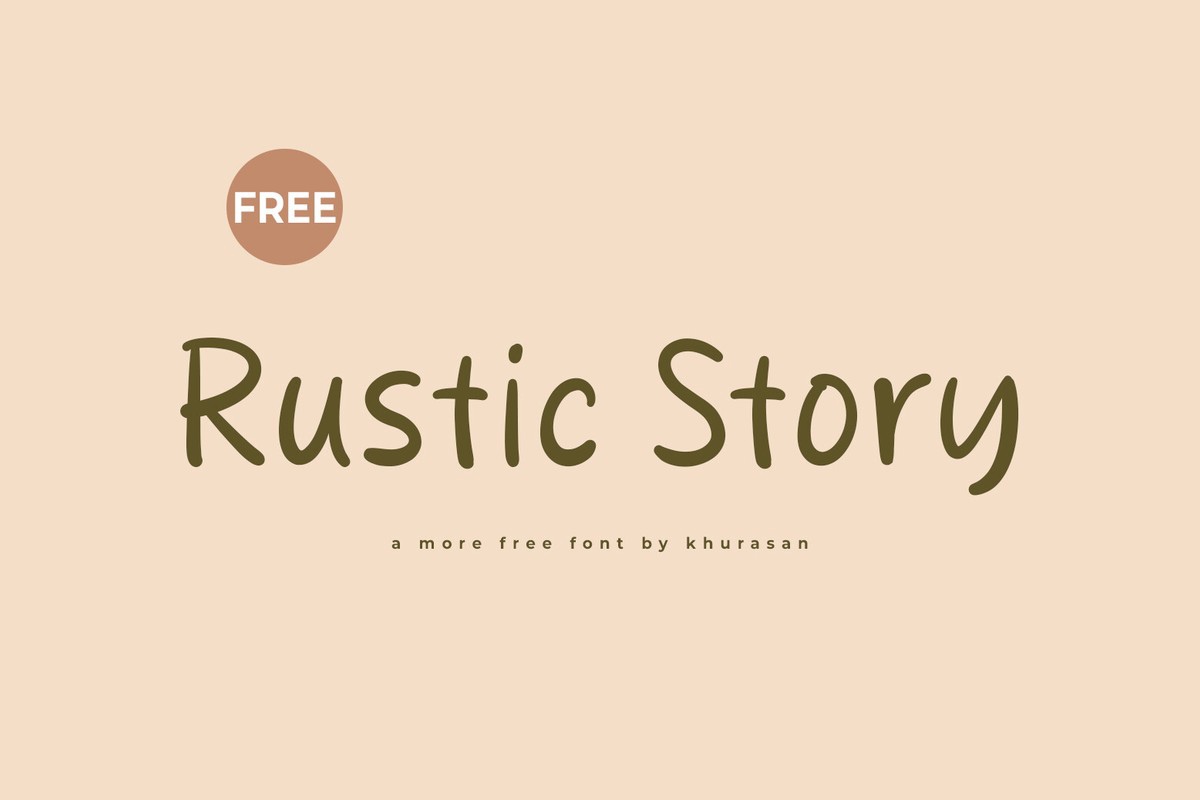 폰트 Rustic Story