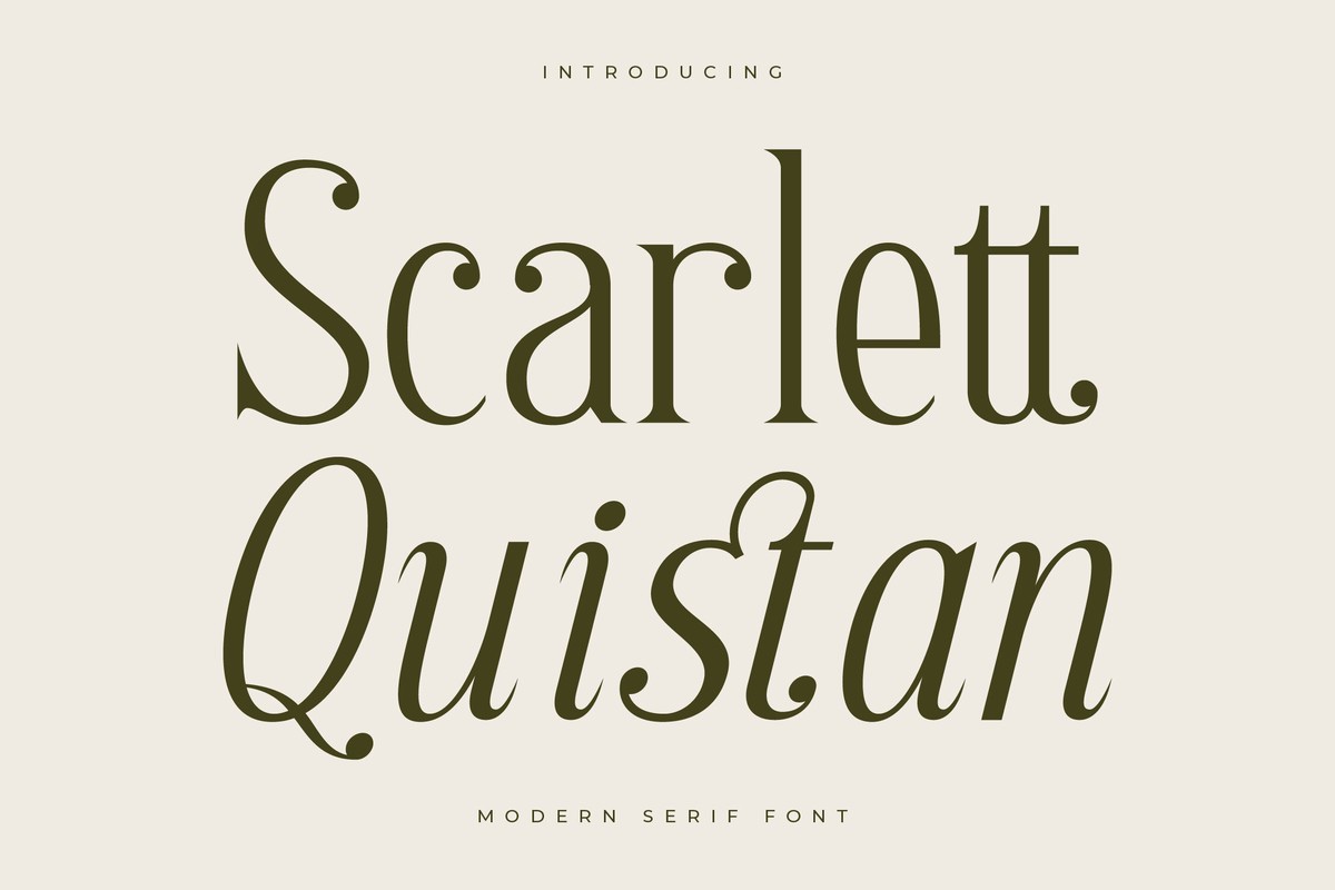 폰트 Scarlett Quistan