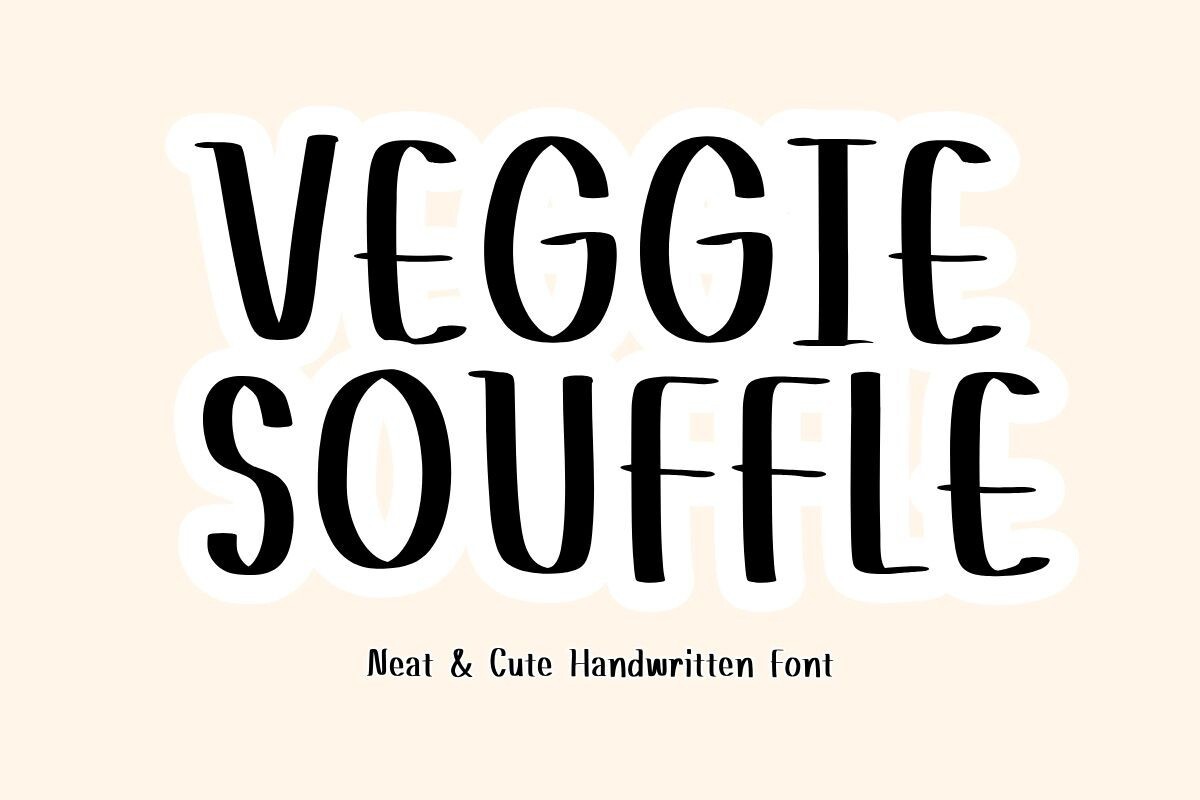 폰트 VeggieSouffle
