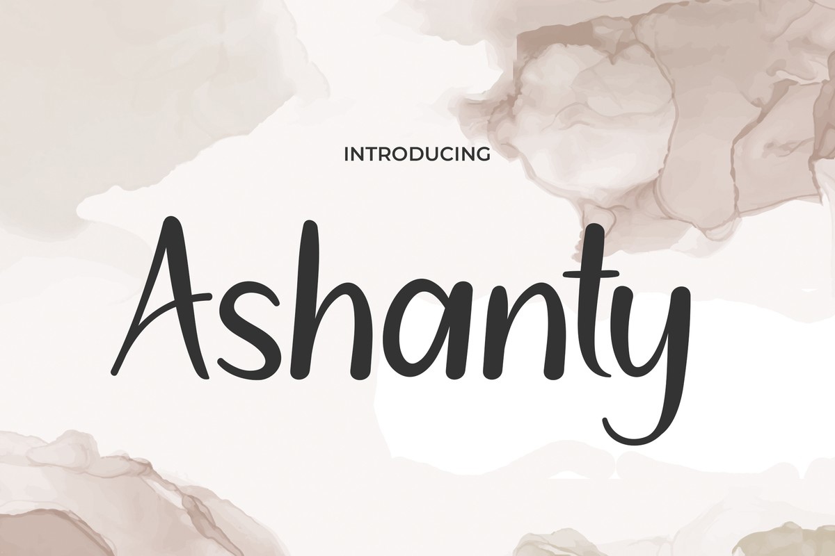 폰트 Ashanty
