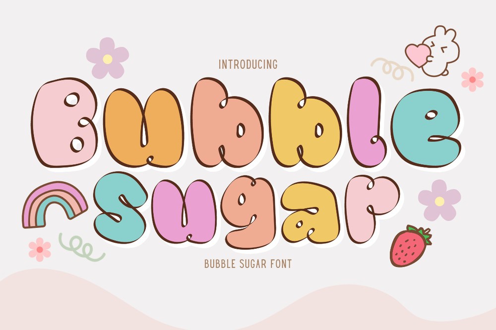 폰트 Bubble Sugar