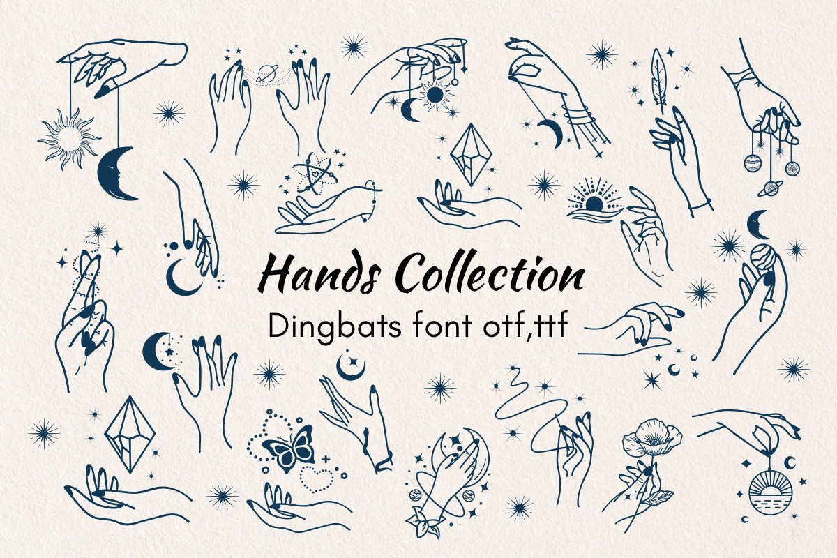 폰트 Hands Collection
