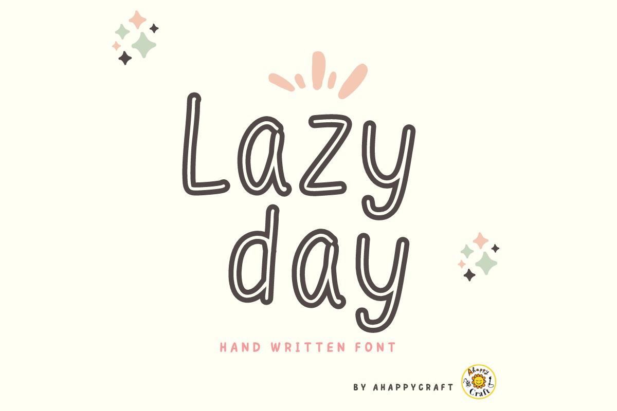 폰트 Lazy Day
